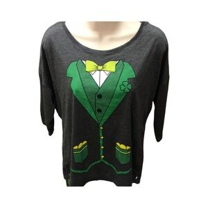 2KUHL St. Patrick’s Day Grey Jersey T-Shirt Size Small New with Tags